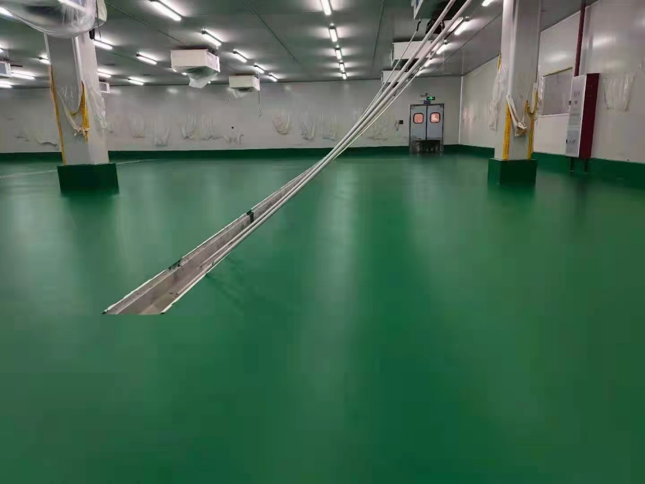 中央厨房地坪最佳选择水性聚氨酯砂浆地坪美西卡